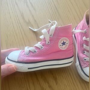 Converse Toddler Chuck Taylor Pink High-Top Pink Sneakers 5